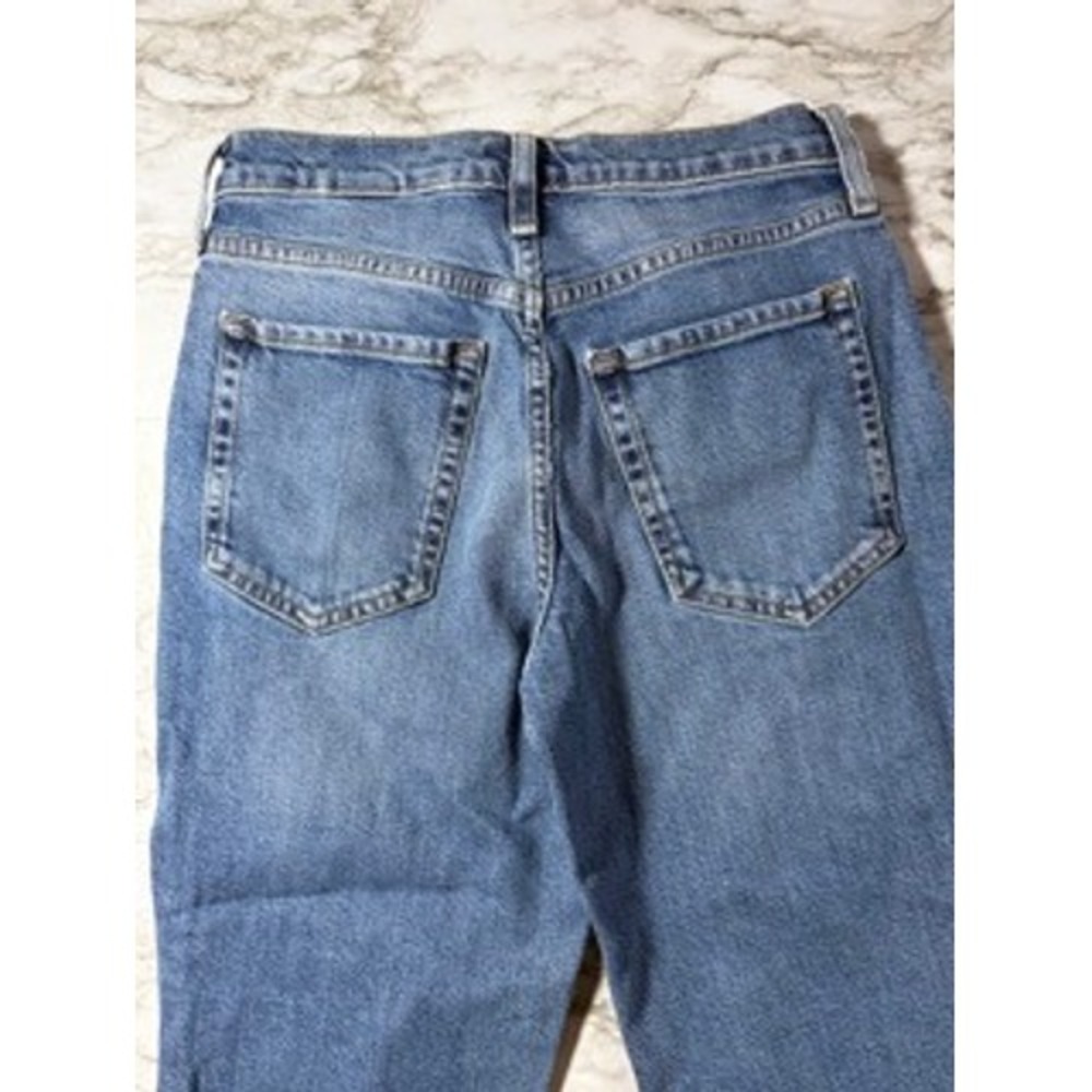 Banana Republic Distressed High Rise Straight Leg Jeans Size 27 Denim - Picture 6 of 7